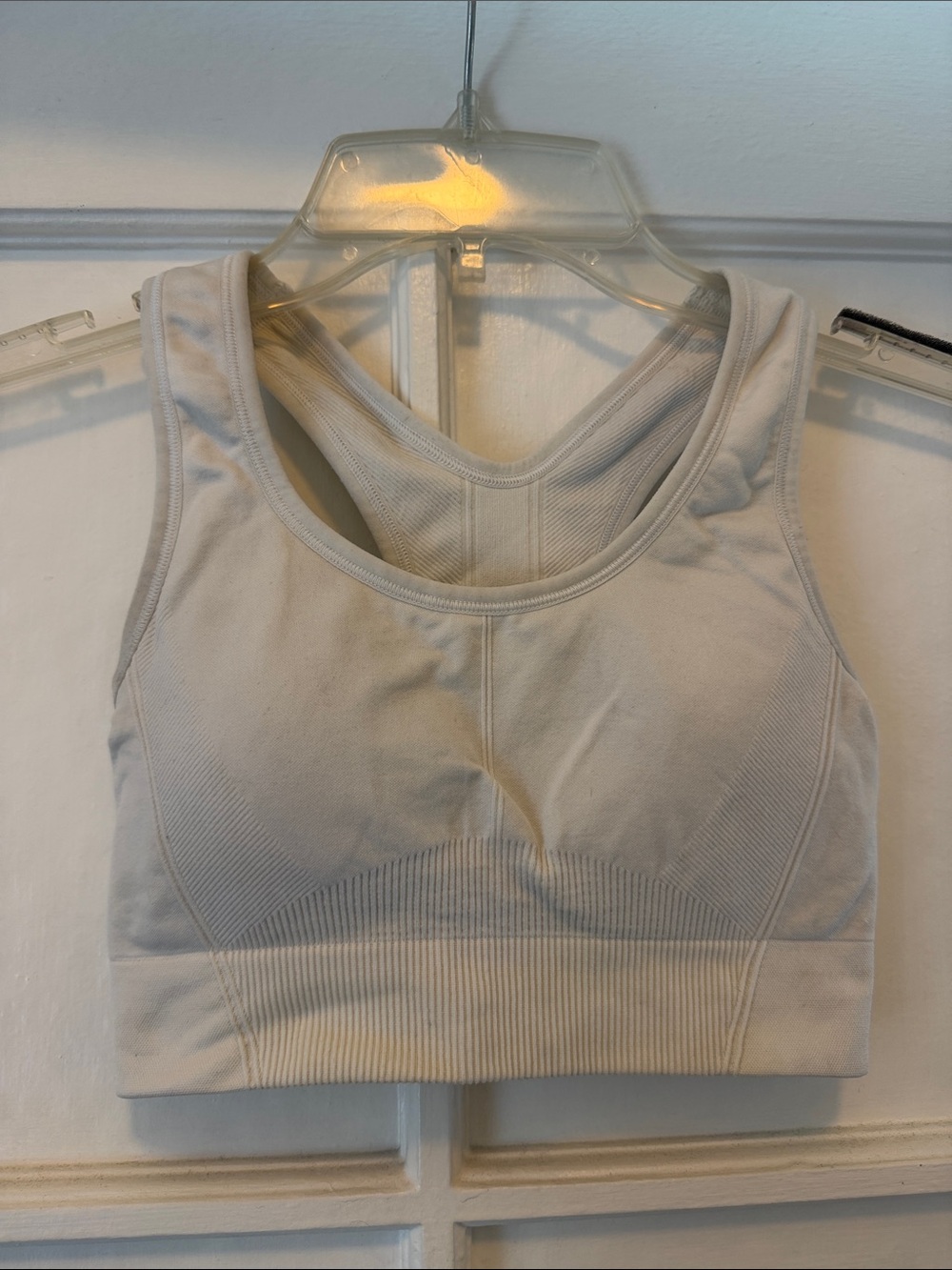 all in motion Cream Seamless Racerback Sports Bra